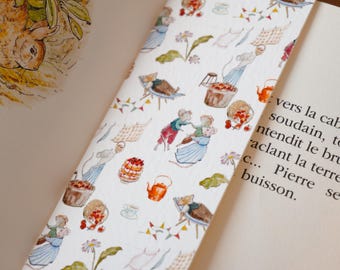 Bookmark - Mice patterns Watercolor painting