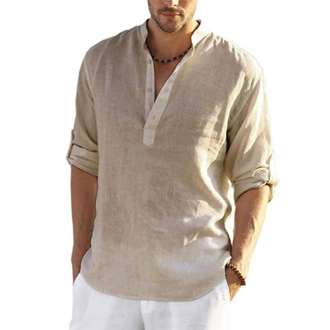 Casual Blouse Cotton Linen T-shirt Linen Clothing Summer - Etsy