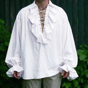 Men Bandage Long Sleeve Medieval Shirt Gothic Man Cosplay - Etsy