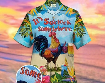 Summer Hawaiian Shirt for Men 3d Cartoon Animal Men's Shirt Beach Oversized Funny Men's Clothing Fashion Short Sleeve,Summer Hawaiian