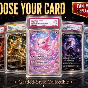 Pokémon Graded Proxy Cards | Bubble Mew, Love Birds, Charizard, Mew, Lugia, Pikachu Slabs