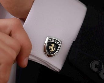 Luxury Car Logo Cufflinks – Men's Racing Style Accessories