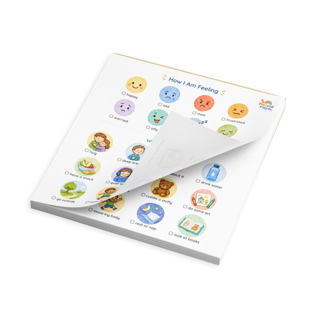 Feeling Wicked Notepad How I Am Feeling Tear-away Notepad for Kids | Feelings Check-in Pad ...
