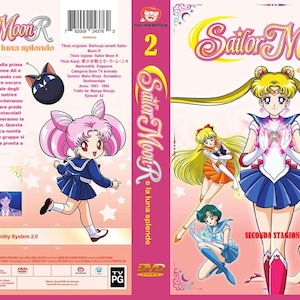 cofanetto dvd mitica serie tv anni 90 fuori catalogo "Sailor Moon La luna splende (sailor moon r) 43 episodi in italiano