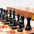 15 inch Chess Set with Custom Engraving - Handmade Wooden Board & Pieces, Extra Queens Included - Wedding, Anniversary, Father‘s Day Gift