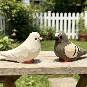 White Pigeon Statue - Etsy