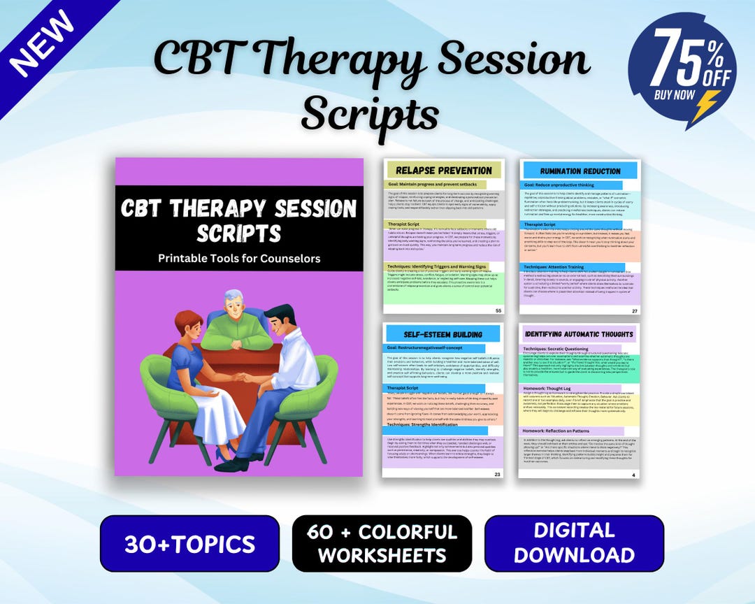 CBT Therapy Session Scripts | Therapy Tools for Therapists, Counseling ...