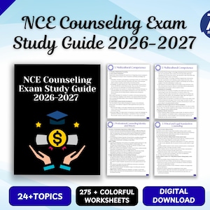 NCEカウンセリング試験対策ガイド（PDF）｜国家カウンセラー試験対策｜練習問題と復習ノート
