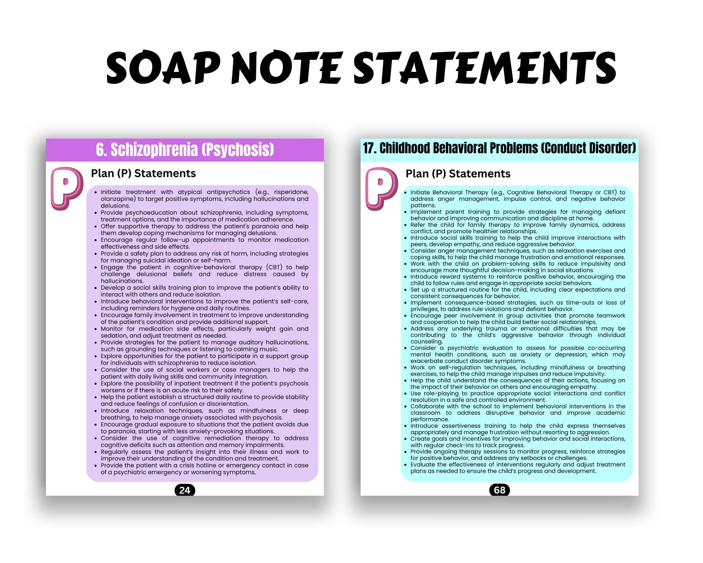SOAP Note Statements | Therapy Documentation Guide (PDF Download) - Etsy