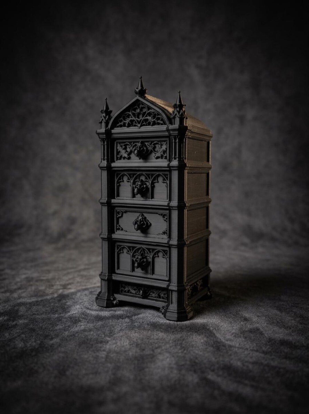 Gothic Baroque Jewelry & Trinket Boxes With 5 Drawers | 3D Printed