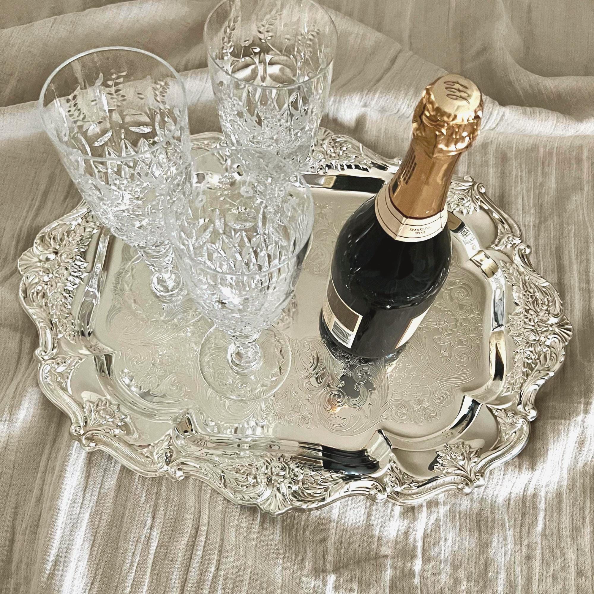 Vintage Oneida Silver Tray - Etsy