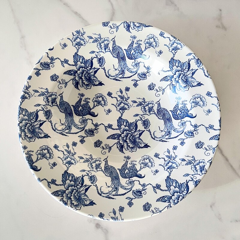 Blue and White Chintz - Etsy