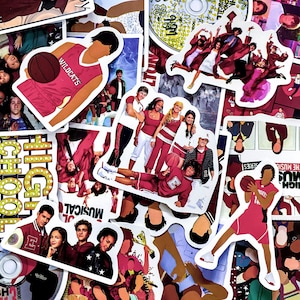 50-pack High School Musical-klistermärken, HSM-filmklistermärken, tonårsmusikalfilmsklistermärken, vattentäta nostalgiska klistermärken för musikalfans
