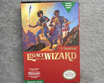 Legacy of the Wizard Nintendo NES Complete With Box And Manual