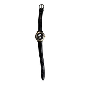 Armitron Snoopy Watch Vintage Peanuts Black Dial Date 900/92 775 Quartz Leather image 3