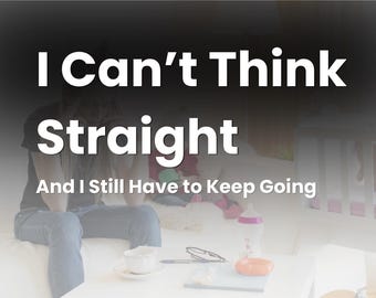 Afdrukbaar hulp bij burn-out moeder, besluitmoeheid voor moeders, tool voor overweldigde moeders, mentale belasting resetten, als je niet meer helder kunt denken