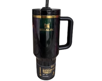 Gobelet HD noir et vert personnalisable