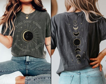 Custom Total Solar Eclipse Shirt | Path of Totality Shirt | Countdown to Totality | Celestial Shirt | Astronomy Sun Shirt | Comfort Colors