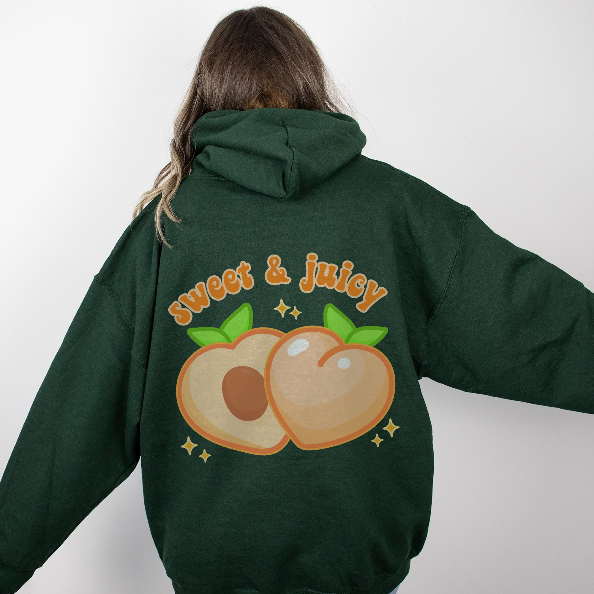 Peaches Hoodie | Kawaii Peach | Peach Clothes | Sweet & Juicy