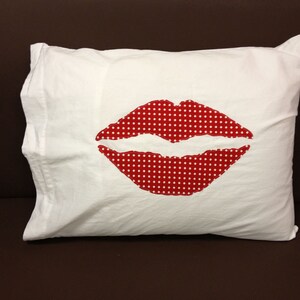 Lips Pillow Case Red Lips Kiss image 2