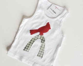 カーディナルバード セントルイス アーチ タンクトップ 女の子用 乳児用 幼児用 ホワイト タンクトップ