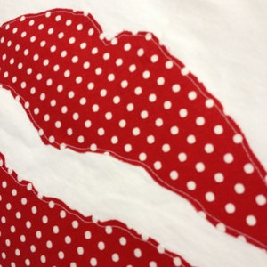 Lips Pillow Case Red Lips Kiss image 3