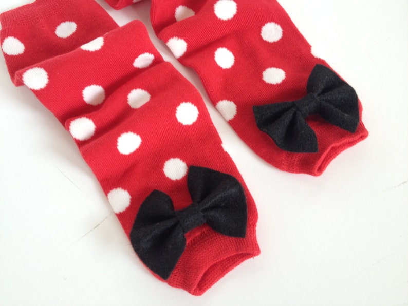 Valentine's Day Baby Leg Warmers Red and White Polka Dot Etsy