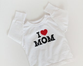 I Heart Mom or Dad Valentine's Day Shirt toddler youth