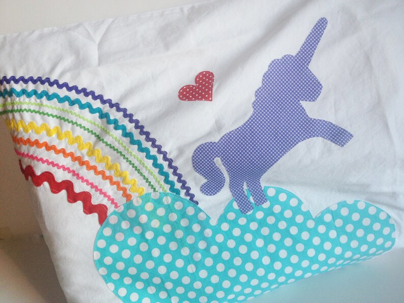 Unicorn Pillow Case rainbow pillow case Etsy