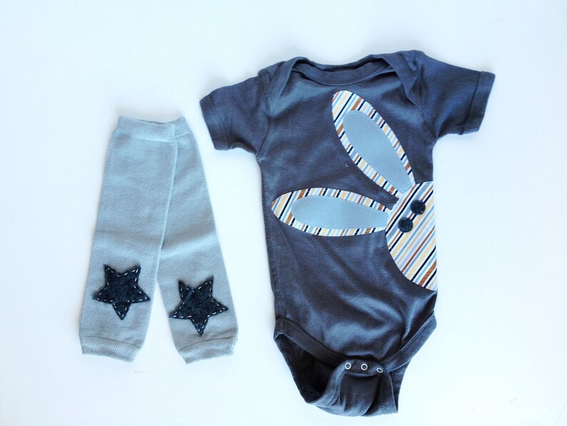 Easter Bunny Rabbit One Piece With Baby Leg Warmers Baby Boy Etsy
