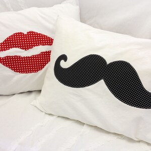 Lips Pillow Case Red Lips Kiss image 5