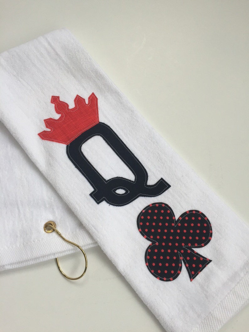 Queen of Clubs Ladies Golf Towel Ladies Golf Towel Etsy