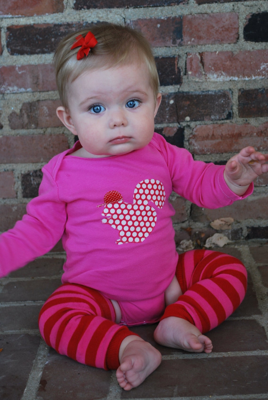 Valentine's Day Baby Leg Warmers Hand Dyed Berry Bright Etsy