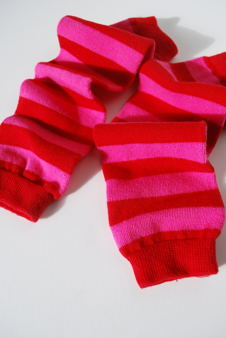 Valentine's Day Baby Leg Warmers Hand Dyed Berry Bright Etsy