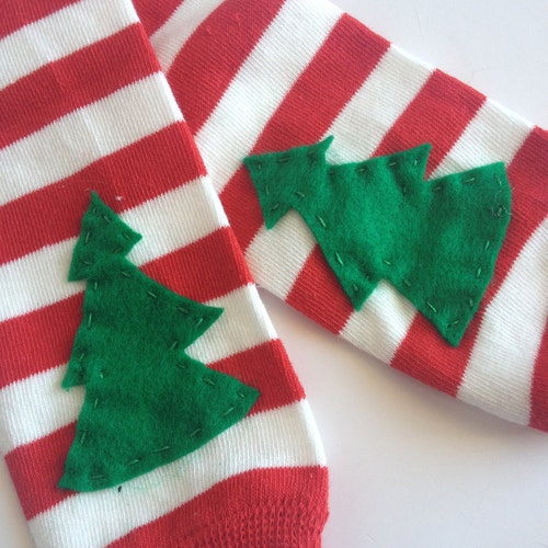 Red and White Christmas Baby Toddler Leg Warmers and Headband Etsy