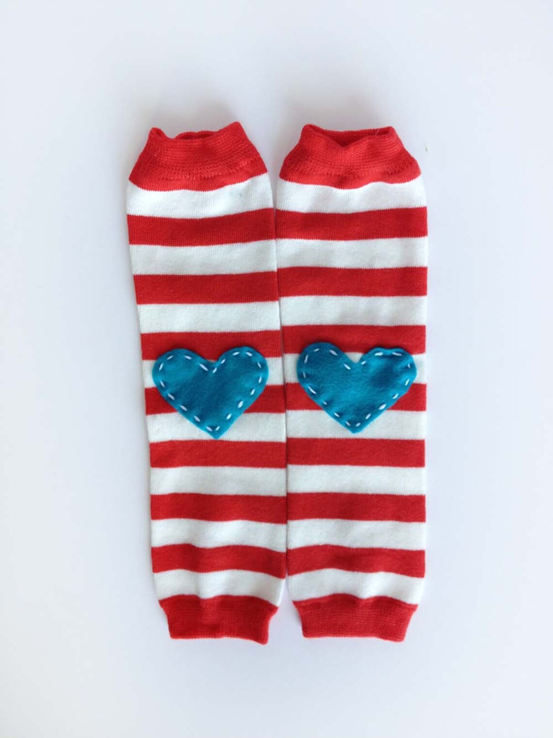 Valentine's Day Baby Leg Warmers Striped Heart Baby Leg Etsy
