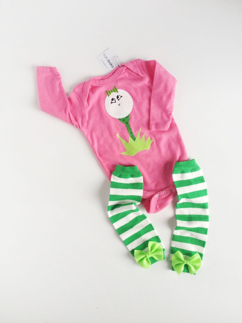 Pink Girl Golf One Piece Bodysuit Little Caddy Etsy