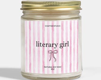 Literary Girl Candle - Book Lover Gift