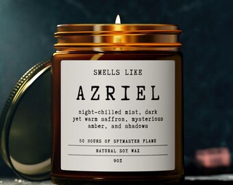 Vela de soja perfumada Azriel – Regalo para lectores de ACOTAR