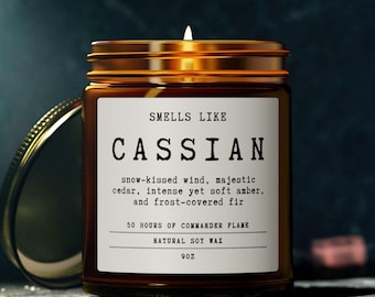 Cassian Scented Soy Candle – ACOTAR Reader Gift
