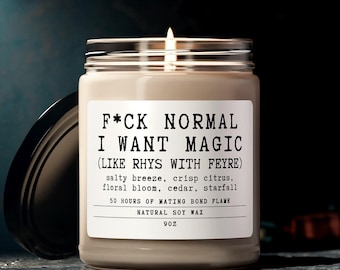 Rhysand and Feyre Scented Soy Candle – ACOTAR Reader Gift