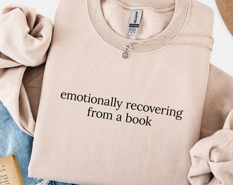 Sudadera "Recuperación emocional tras un libro" – Suéter de lectura literaria