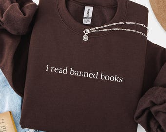 Sudadera "Leo libros prohibidos" - Suéter de lectura literaria