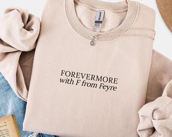 Sudadera Forevermore con F de Feyre – Suéter Romantasy Reader