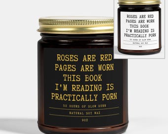 Smut Readers Scented Soy Candle - Bookish Gift for Spicy Romance Lovers