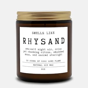 Rhysand Scented Soy Candle – ACOTAR Reader Gift