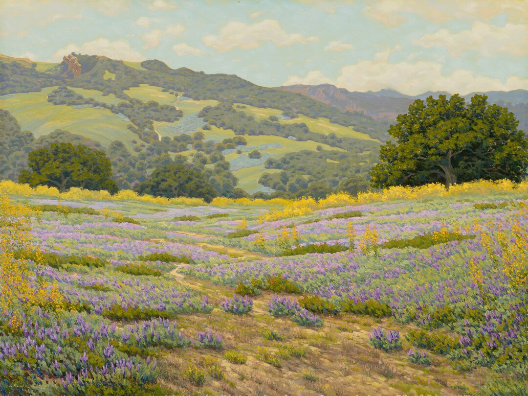 Oil Paint Spring Large Original Oil Painting the Joys of Spring, Topanga Canyon - Etsy