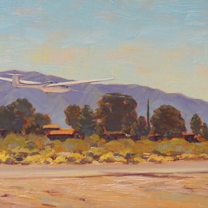 Glider Training in High Desert: Limited Edition Landscape Giclée Print