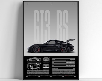 BMW M4 Competition Poster | Sports Car Wall Art Print | Modern Automotive Poster | Gift for Car Enthusiast | Car Print | Car Poster