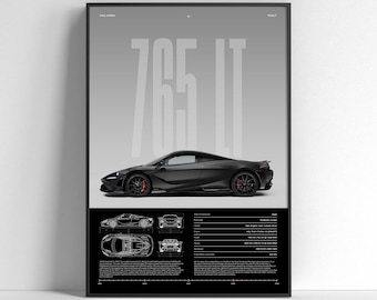 BMW M4 Competition Poster | Sports Car Wall Art Print | Modern Automotive Poster | Gift for Car Enthusiast | Car Print | Car Poster